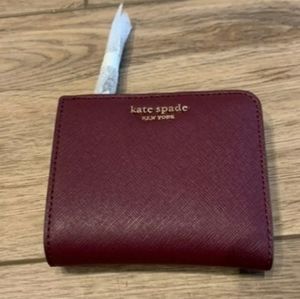NWT Kate Spade New York L Zip Leather Coin Wallet